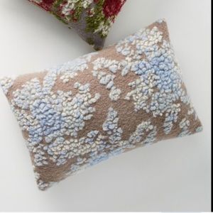 Anthro Buongiorno Wool Floral Boho Decor Pillow